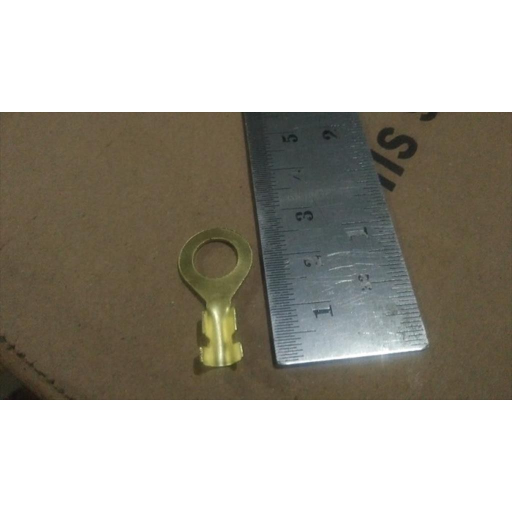 Skun Ring Bulat Terminal Baut 12 Kabel Kecil Brass