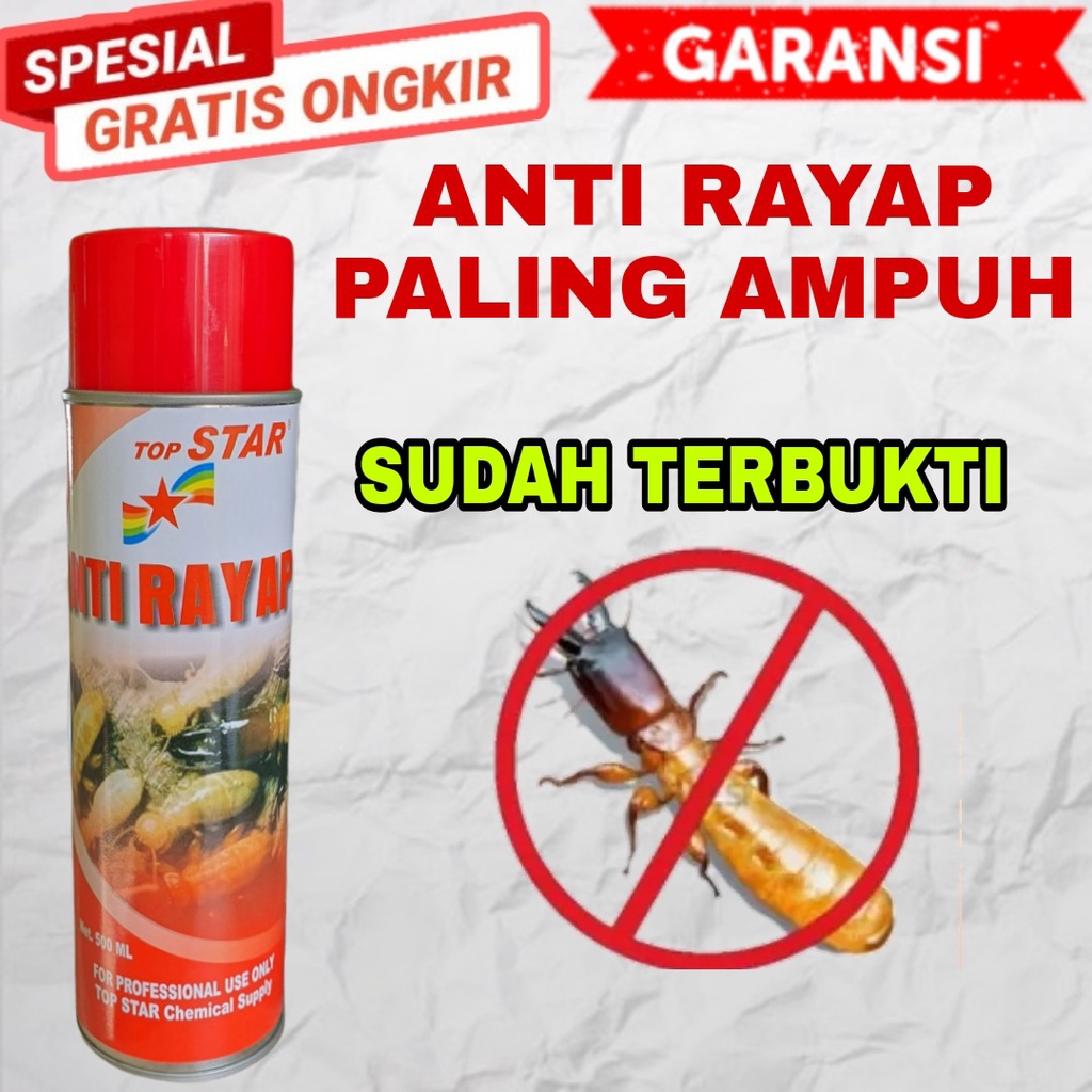 Obat Anti Rayap Semprot Spray Top Star 500ml Pembasmi Rayap