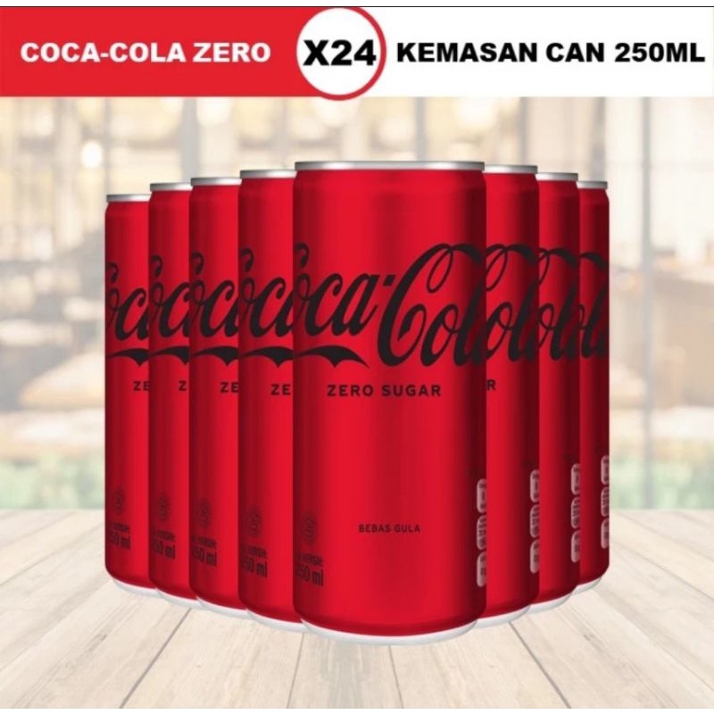 

Coca cola zero 250ml | zero sugar