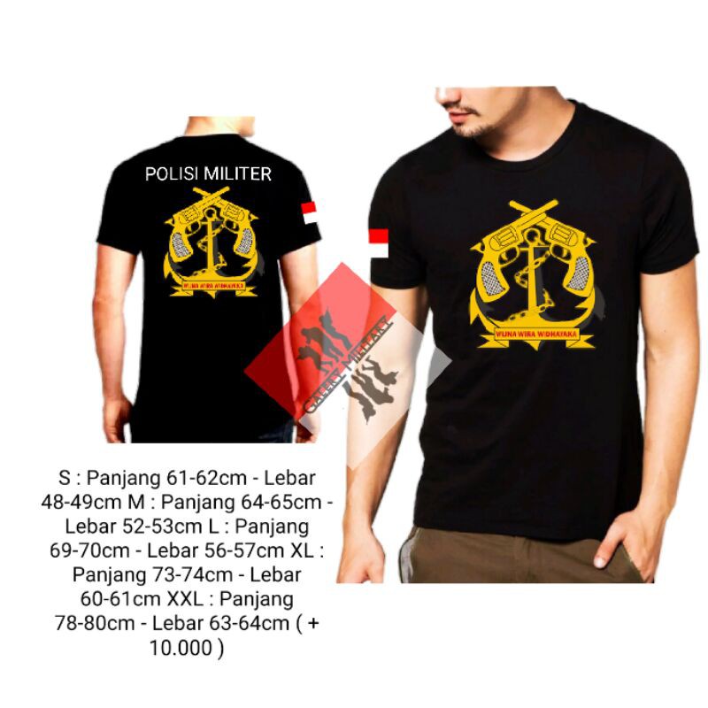 Kaos/tshirt-POLISI MILITER AL-