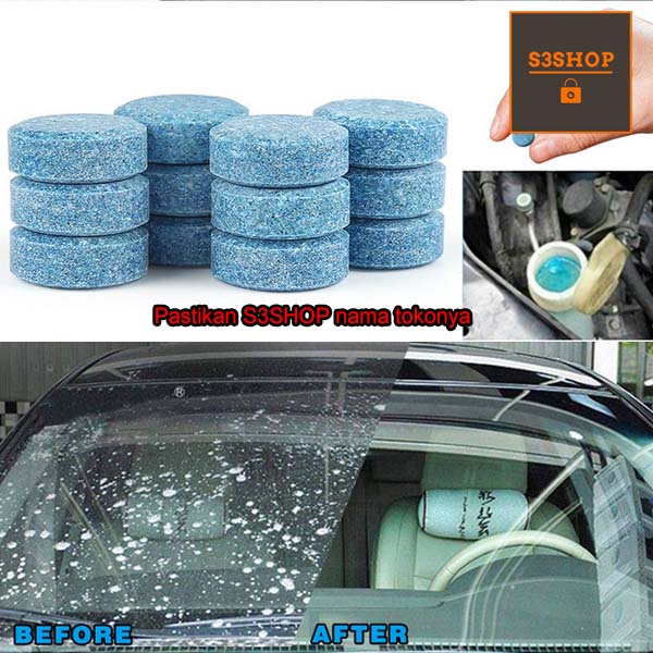 Pil Tablet Sabun Pembersih Wiper Kaca Mobil Wipper Fluid Cairan Sabun