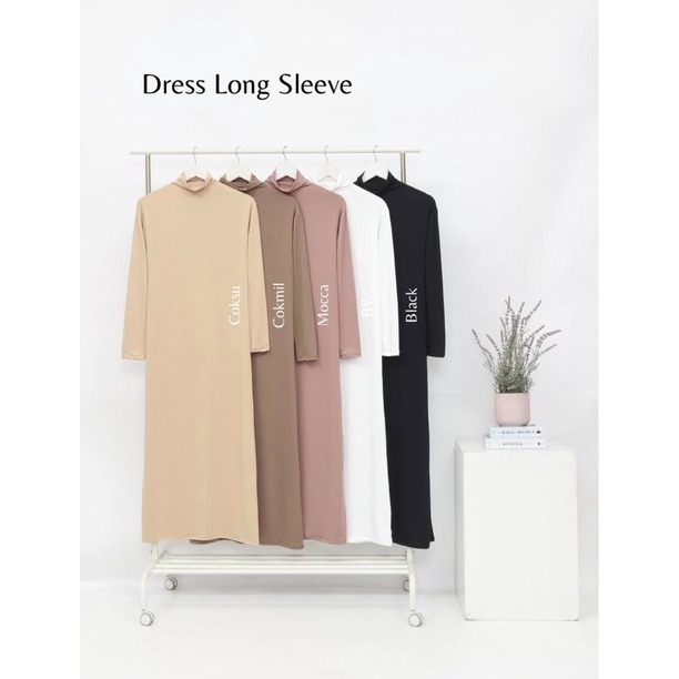 Dress Inner  jersey lengan panjang, Gamis Dalaman jersey