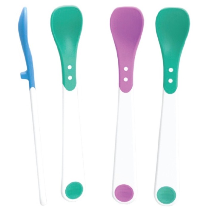 BABY SAFE Heat Sensing Spoon Square Tip Sendok Bayi Sensor Panas isi 2pcs