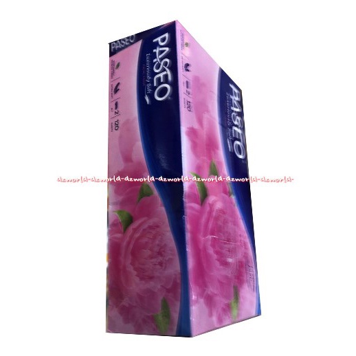 Paseo Luxuriously 120sheet Soft Tissu Box Kemasan Kotak Tisu Paseo Pink 2Ply Tissue Box Paseo Lux Xuriously