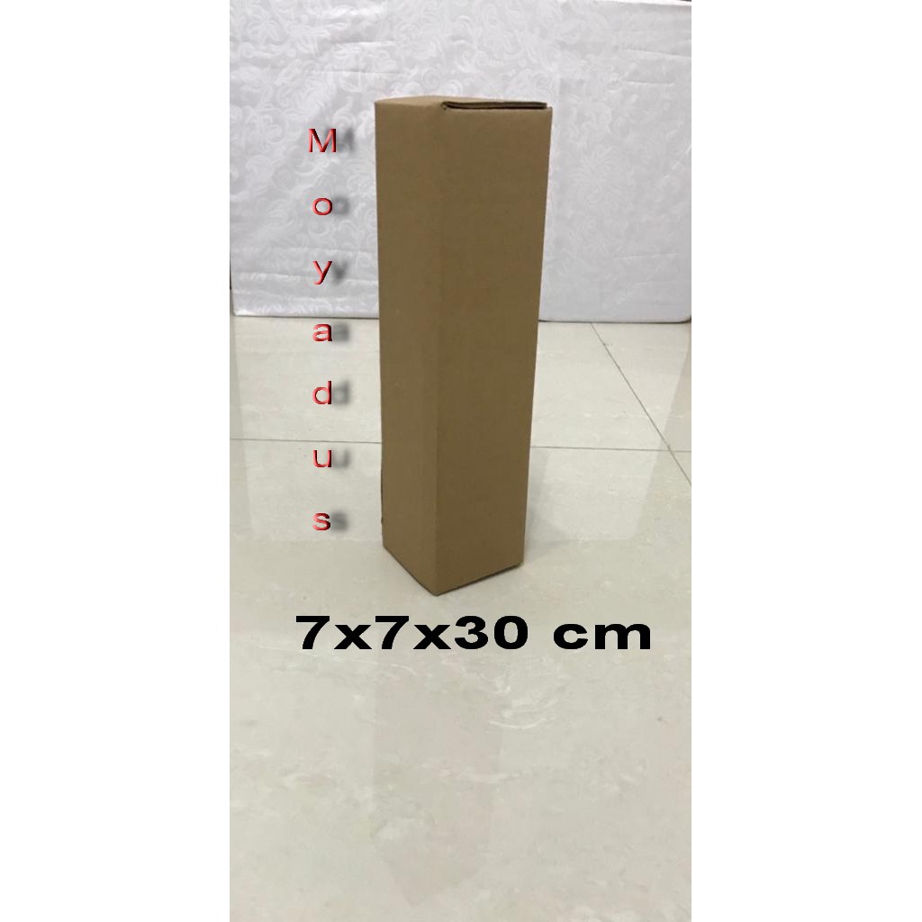 

kardus/karton/box,Uk. 7x7x30 cm, untuk packing, (MP)