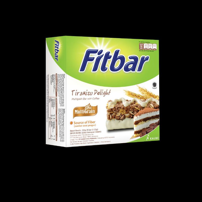 

Fitbar multigrain tiramisu delight 5X22gr | sereal bar