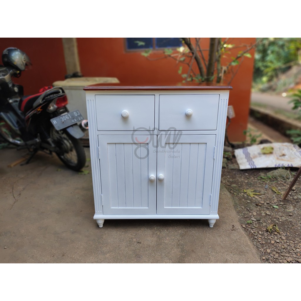 Nakas Lemari Kabinet Kayu Mahoni