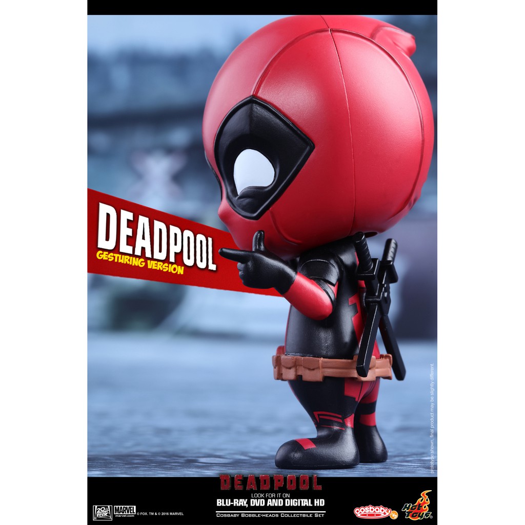 DISKON HOT TOYS COSBABY DEADPOOL [GESTURING VERSION] (MARVEL DEADPOOL)
