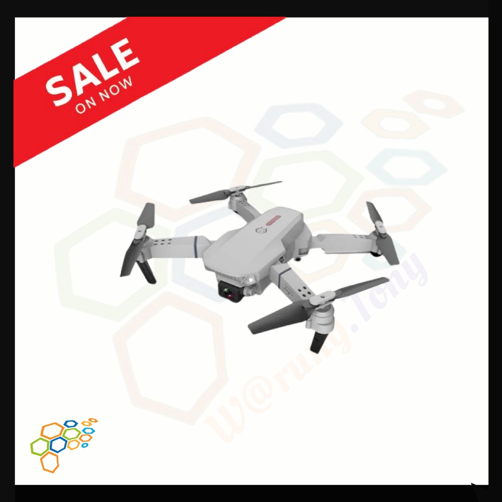 [ORIGINAL] DRONE CAMERA Drone E88 4K Camera Drone Kamera E88 Pro Dual Camera Mini Drone