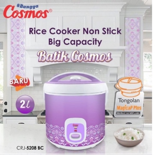 RICE COOKER COSMOS CRJ 5208 BC kapasitas besar 2 Liter anti lengket