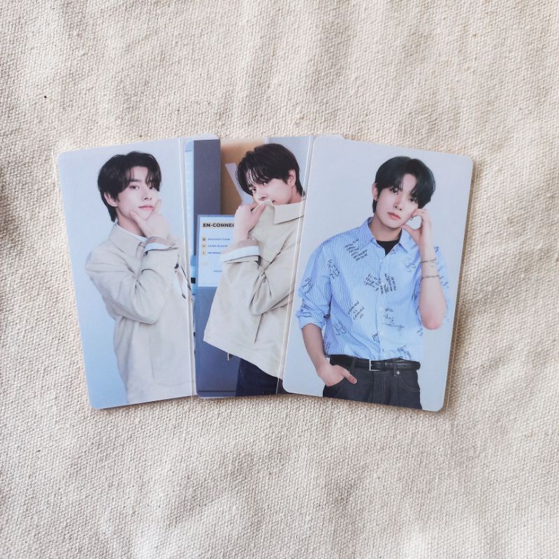 heeseung trading card tc encom companion photocard pc enhypen official
