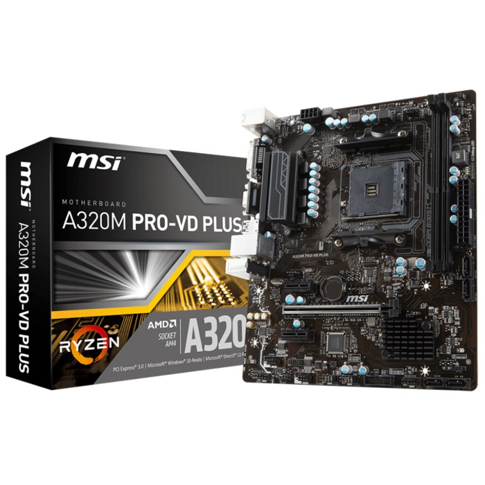 MSI A320M PRO-VD PLUS SOCKET AM4 MOTHERBOARD
