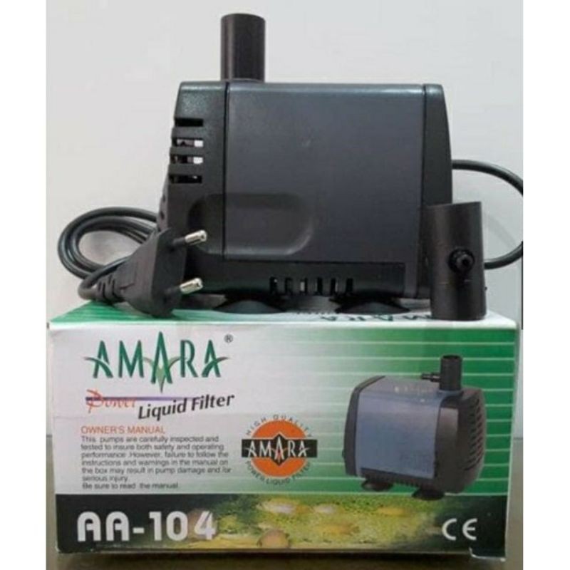 Mesin Pompa Water Pump Power Head Filter Aquarium Kolam Merk Amara 104