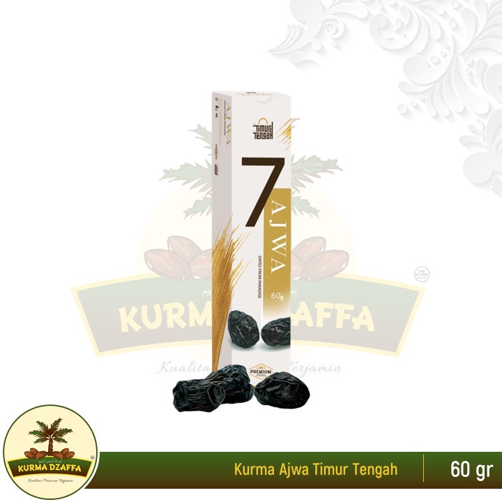 Kurma Ajwa Timur Tengah 7 Butir Premium Jumbo High Quality