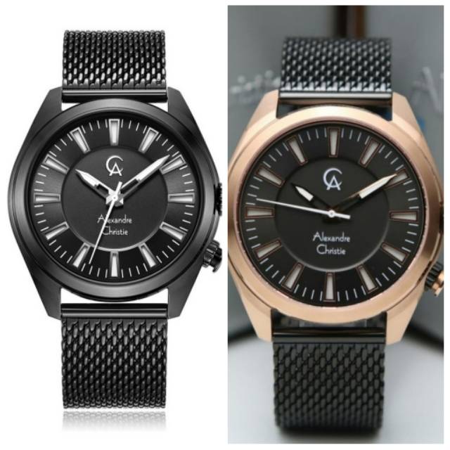 Jam Tangan Alexandre Christie 8630 Pria Tali Pasir Original