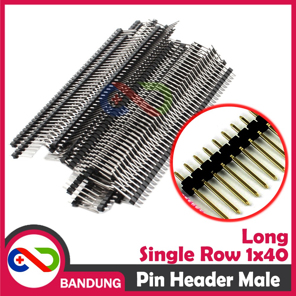 PIN HEADER LONG PANJANG 17MM MALE STRIP SINGLE 1X40 2.54MM