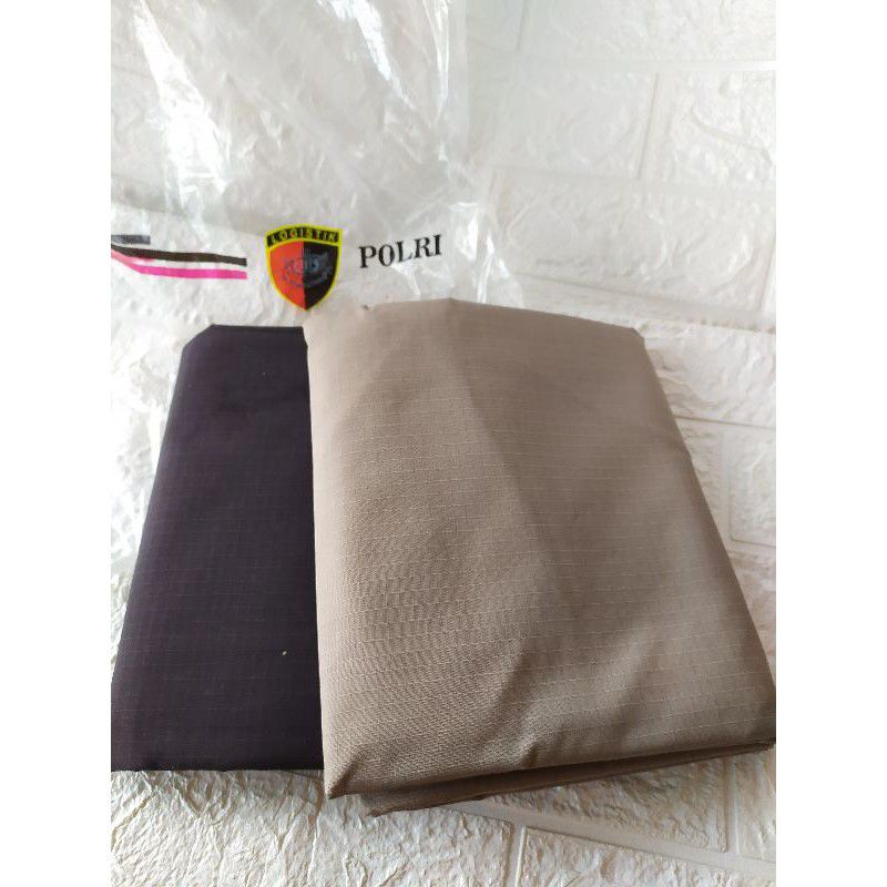 Bahan Kain PDL Coklat Jatah polri baju + celana PDL coklat POLISI seragam satpam security coklat bar