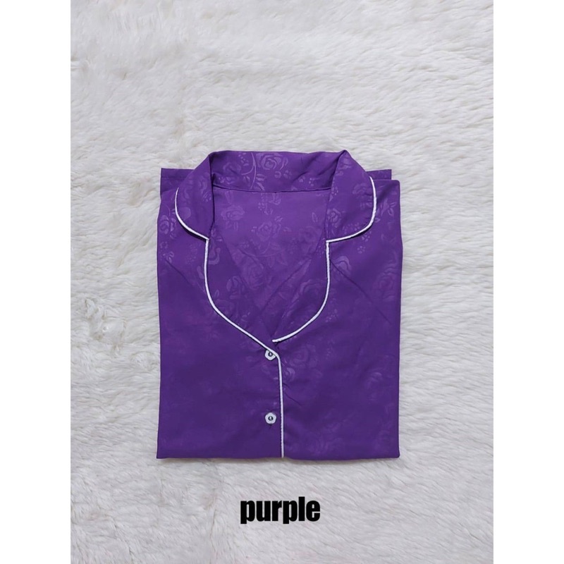 Mamaomi.Fashion, PIYAMA PP Tangan Panjang Embos LD 102-104 CM-PP-PURPLE