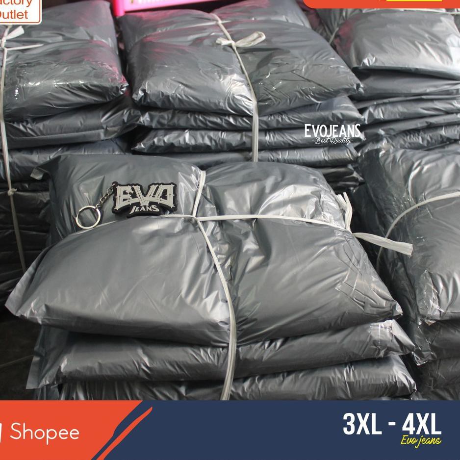 Tren Kekinian.. CELANA JUMBO CHINO PANTS PENDEK PINGGANG KARET BIG SIZE / EVO JEANS ORIGINAL PRODUK