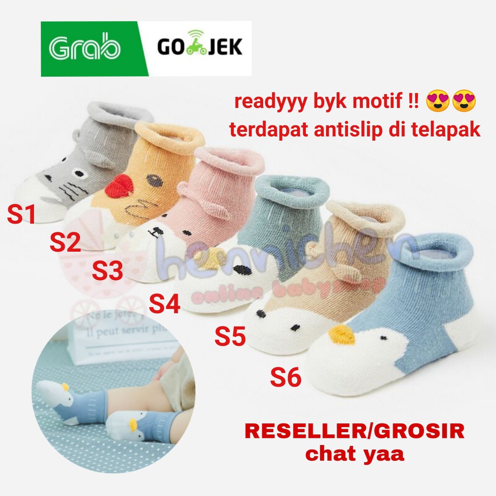 KAOS KAKI BAYI KARAKTER KOREA KAOS KAKI BAYI KAOS KAKI ANAK KARTUN ROBIBABI MOTIF LUCU ANTI SLIP