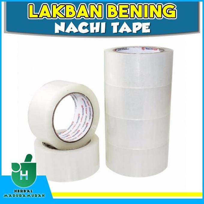 

TERMURAH LAKBAN BENING / COKLAT NACHI 2 INCH 100 YARD SOLASI TAPE 48 MM X 100 - COKELAT