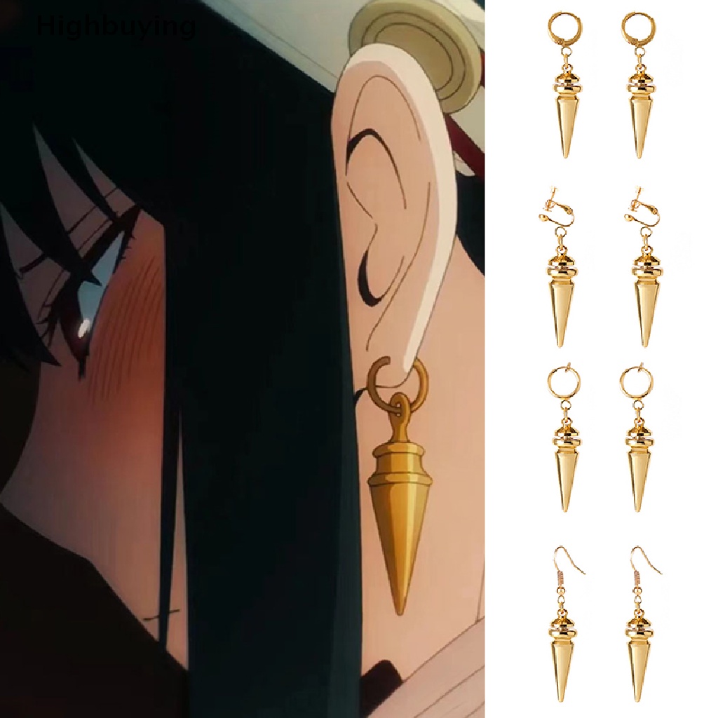 Hbid 1 Pasang Anting Tusuk Gantung Desain Anime Spyxfamily Warna Gold Untuk Wanita Glory