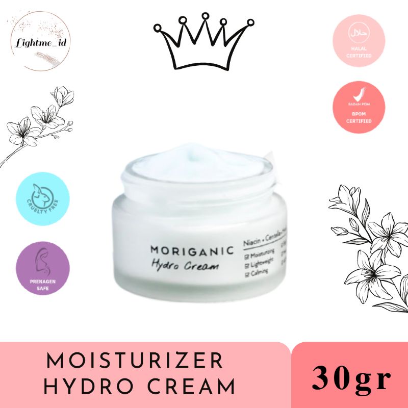 MORIGANIC HYDRO CREAM MOISTURIZER NIACINAMIDE CENTELLA ASIATICA HYALURONIC ACID [FREE GIFT]