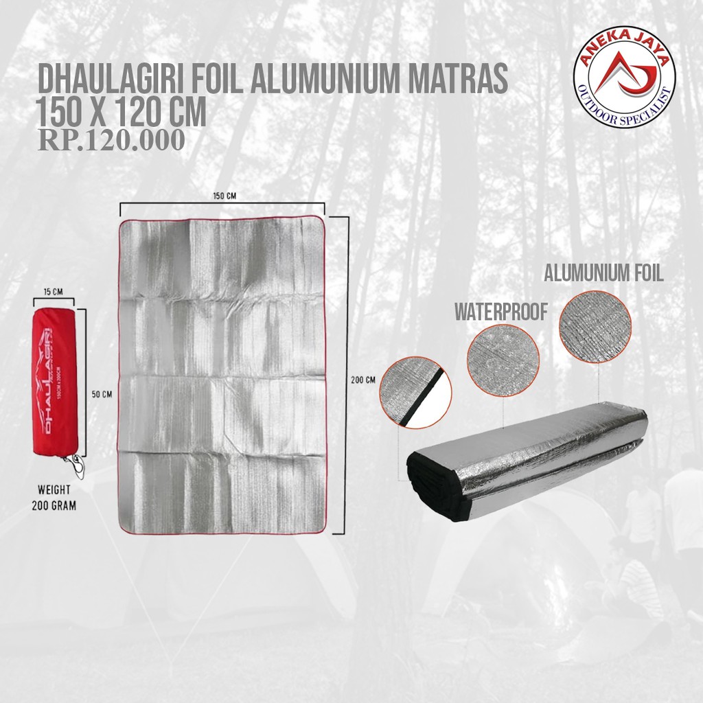 MATRAS ALUMUNIUM FOIL DHAULAGIRI 150 X 200 cm