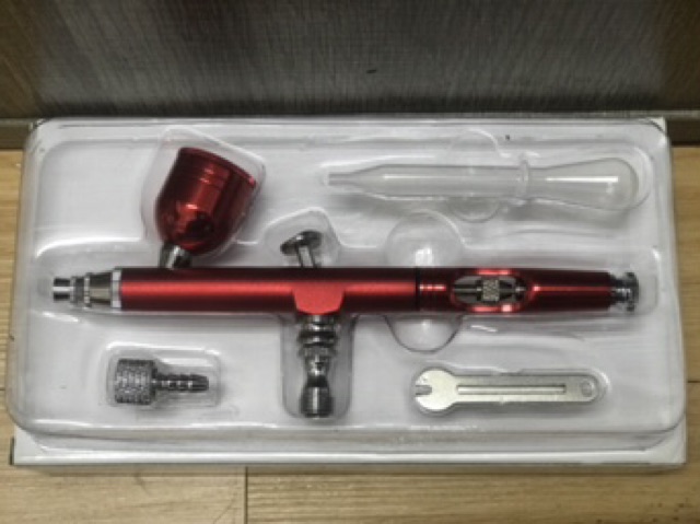 sparepart alat facial oxygen spray oxyspray gun air brush make up Merah