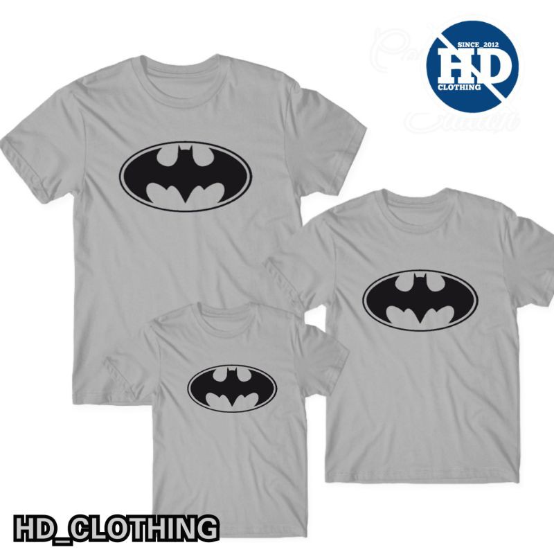 GRATIS CETAK NAMA Kaos Keluarga Anak dan Dewasa motif Batman Superhero S - XXL - HD_CLOTHING