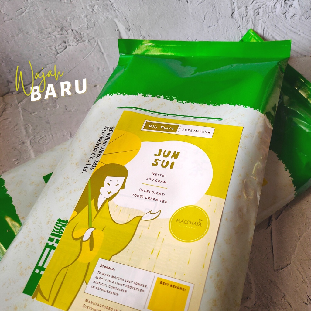 

Junsui (Pure) Matcha Jepang 500g - Green Tea Powder (Teh Hijau Bubuk)