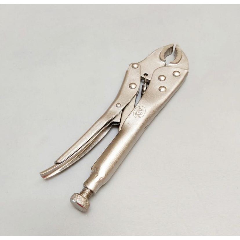 Tang Buaya ATS Bengkok 10 in- Curved Locking Pliers 10 in - Vise Grips 10’’ Tang Jepit Grip Vice