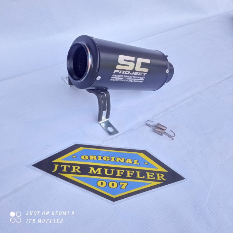 Silincer Slincer Knalpot SC PROJECT black doff NINJA 250 CBR250RR CB150R CBR 150R R15 v3 R25