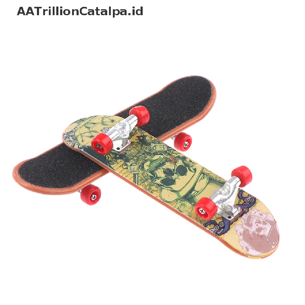 Aa Mainan Skateboard Jari Mini Trillioncatalpa Bahan Plastik