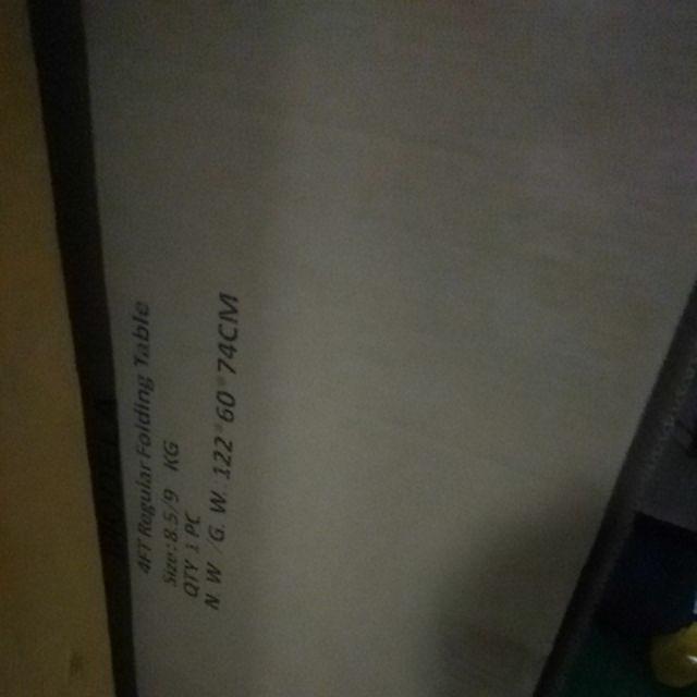 Baru Meja Lipat Fiber / Meja Makan Plastik / Belajar 122 X 61 X 71 Cm Mpk278