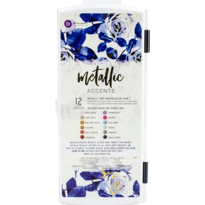 

Prima Marketing Watercolor Metallic Accents - 12 Colors Termurah