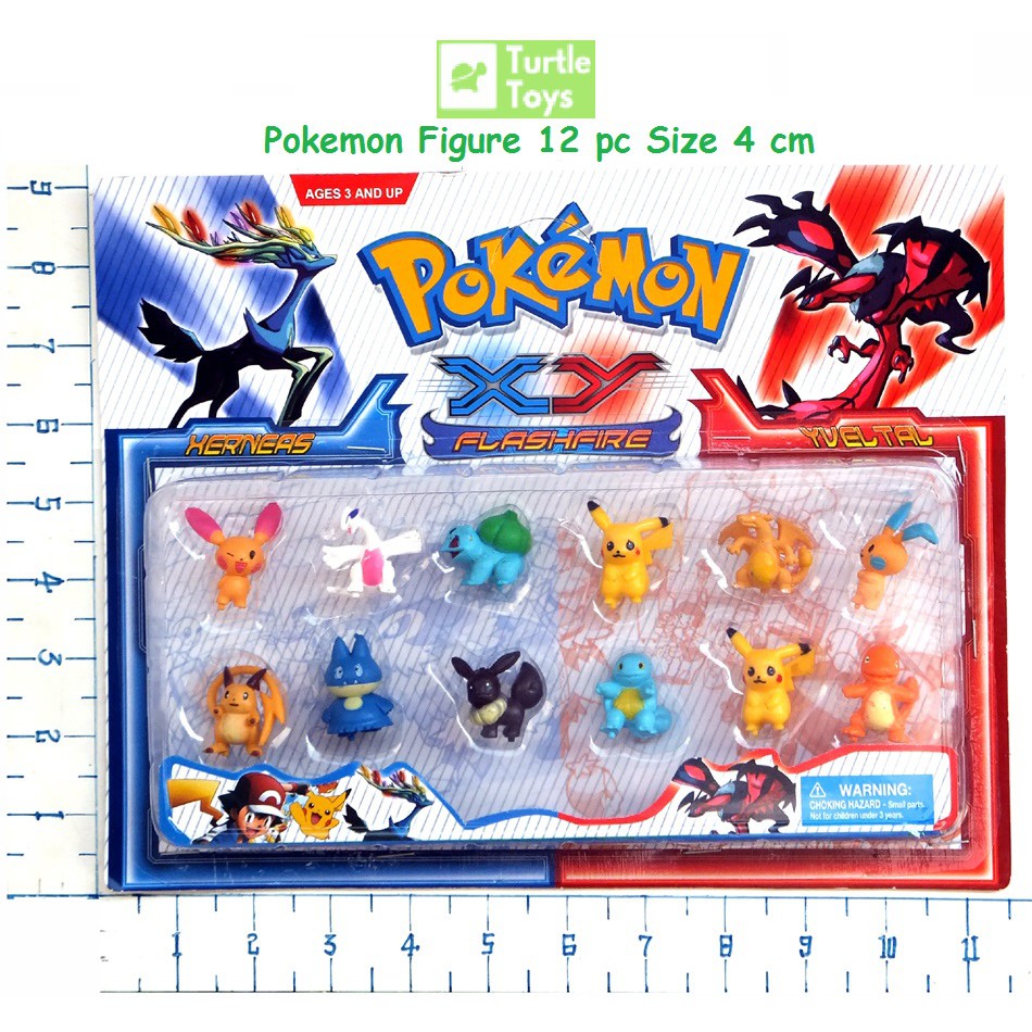  Mainan  Pokemon Poke Ball Bola Pokemon Figure 12pc set 
