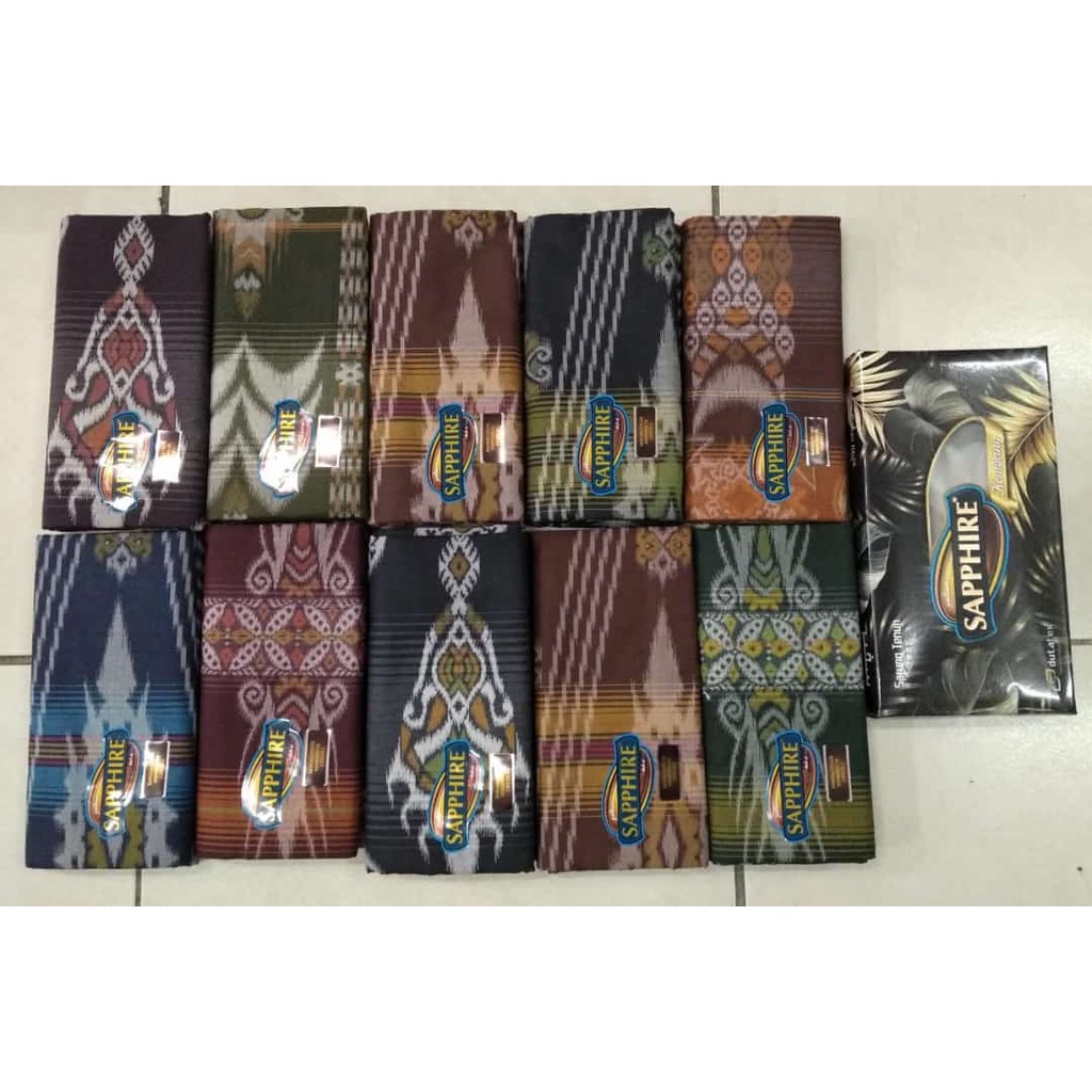 Sarung Sapphire Premium Kembang - Sarung Kembang Dewasa