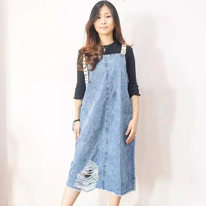 DRESS OVERALL Angela Denim Overall BAHAN DENIM