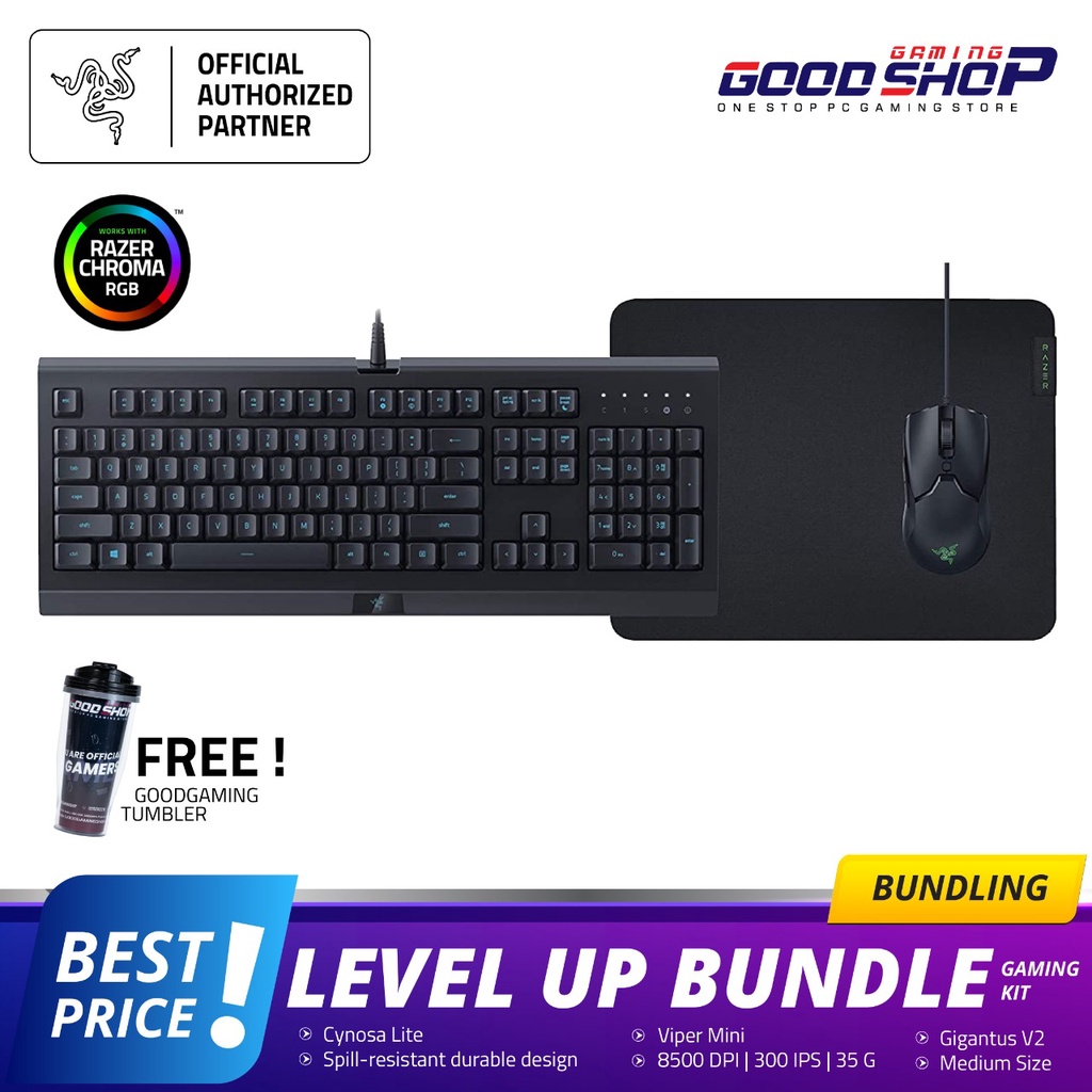 RAZER Level Up Bundle (Viper Mini / Gigantus V2 / Cynosa Lite)