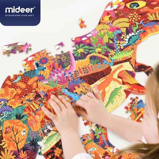 Puzzle Mideer Huge Animal Shaped Puzzle Dinosaur World