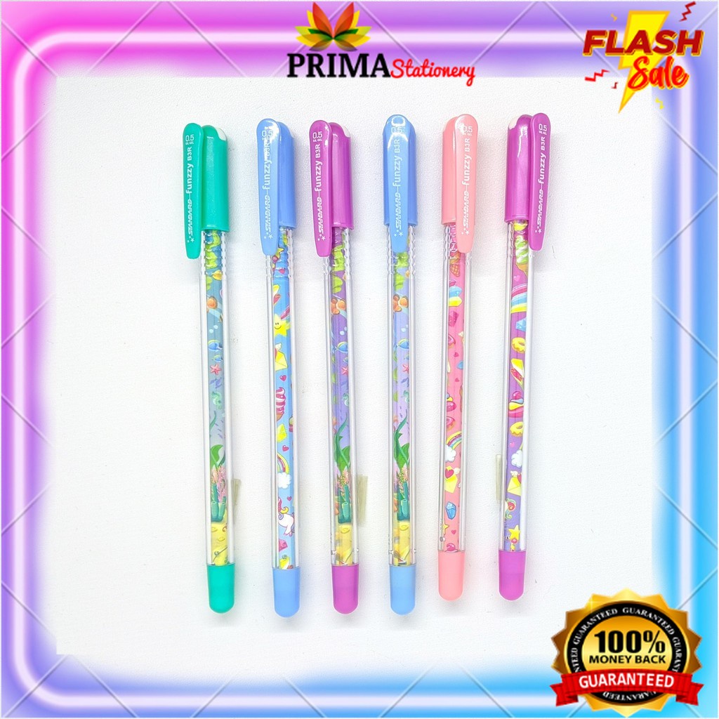 

Standard Pen - Funzzy B3R 0.5 Isi 6 pcs ( Pulpen, Pena, Ballpoint )