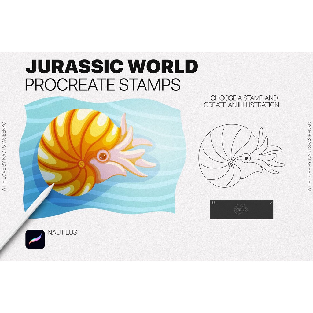 Procreate Brush - Jurassic World Procreate Stamp