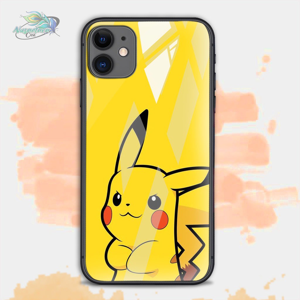 Back Case Glass pikachu Oppo Vivo xiaomi realme samsung iphone all type NC4034