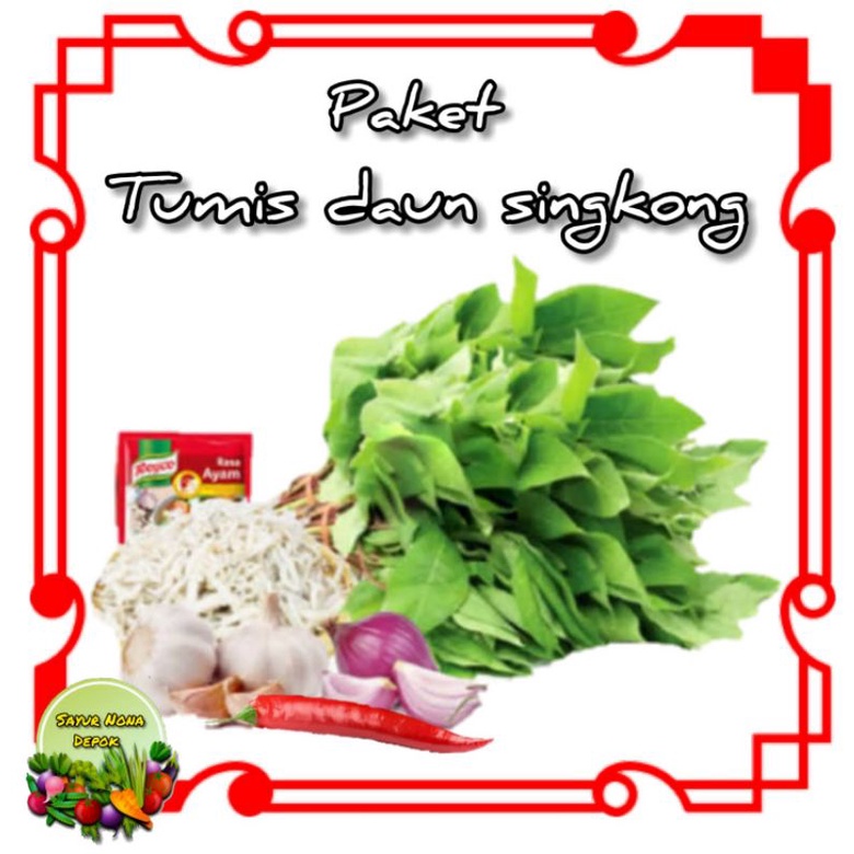 

paket tumis daun singkong