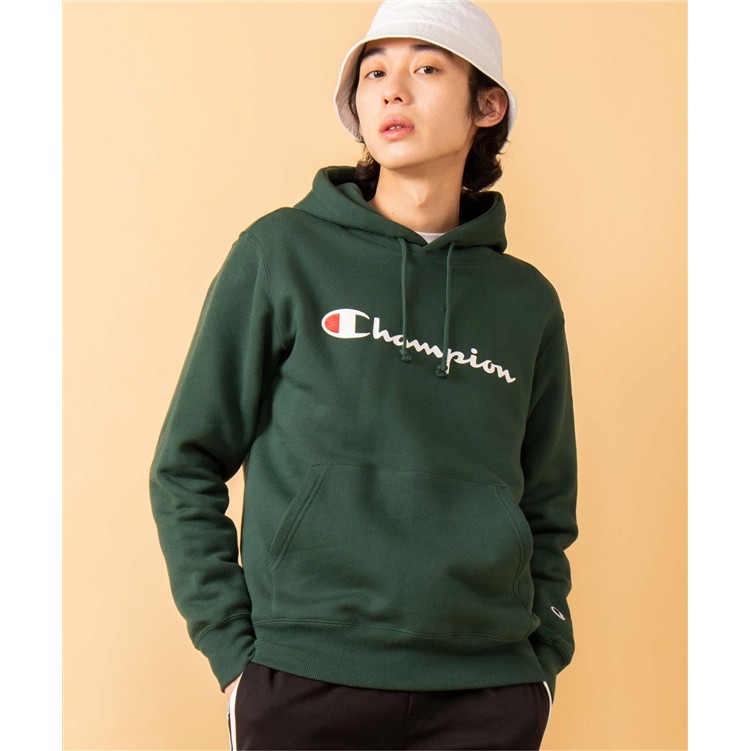 Champion Hoodie Script Logo (C3-Q107)