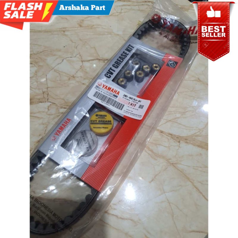 PROMO VBELT VAN BELT MIO SMILE SPORTY ASLI ORIGINAL YAMAHA 28D-WE76J-01 PASTI ASLI ORIGINAL
