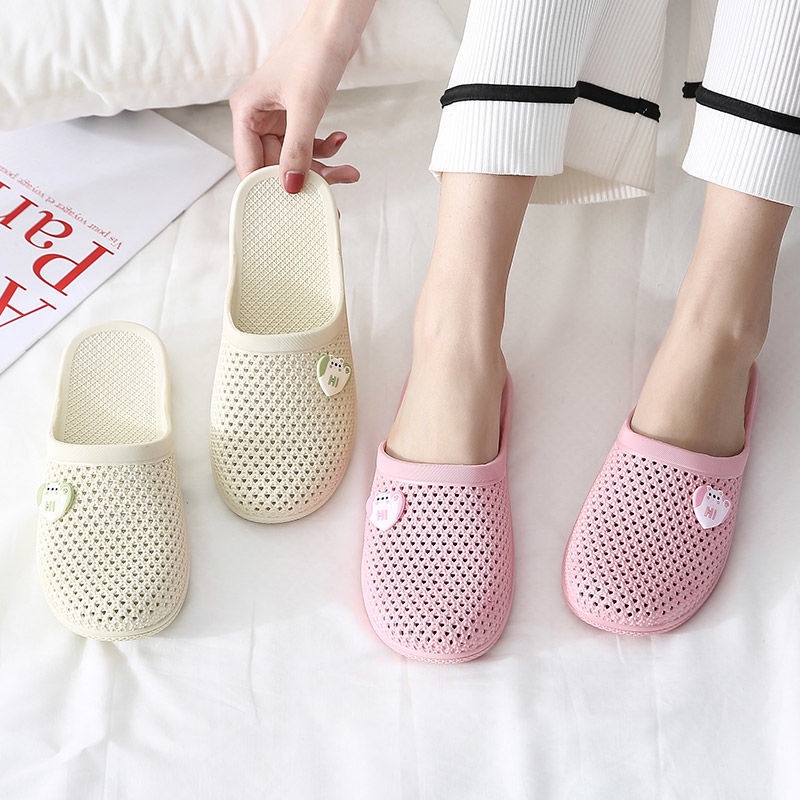 𝗘𝗕𝗦 ✅ COD SA004 Sandal Santai Wanita Rubber Lubang Lubang Kecil Warna Kamar Mandi Dapur Simple