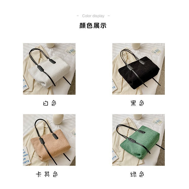 (2Pc Bisa 1Kg)GTBI998875165 New arrival  !!! Tas Tote   Wanita Import Premium Tas Besar Bulu2