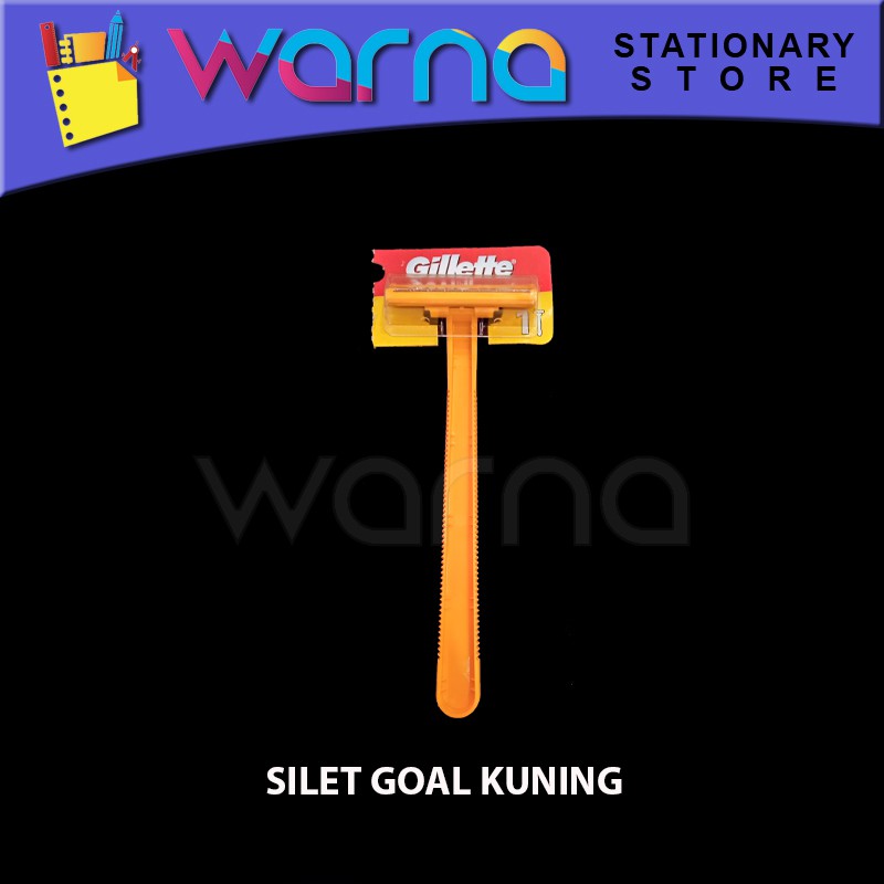 SILET GOAL KUNING GILLETTE ALAT CUKUR
